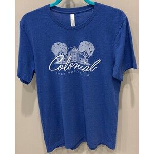 Colonial Country Club - Fort Worth TX - Canvas T-Shirt - Men's Large - Blue